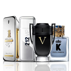 Combo 4 Perfumes- 1 Million Lucky + 212 VIP Men +  Invitus Victory + Dolce & Gabbana K 100ML