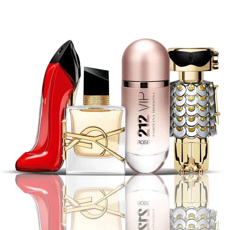 Combo 4 Perfumes - Very Good Girl + Libre + 212 VIP Rose + Fame 100ML