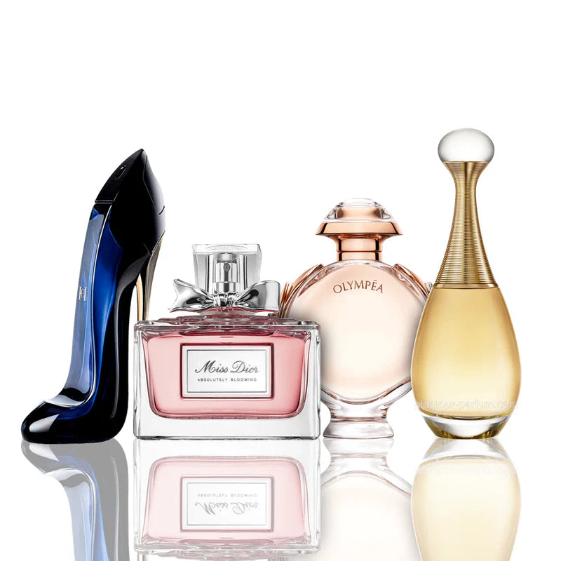 Combo 4 Perfumes - Miss Dior + J'adore + Good Girl + Olymoéa 100ML