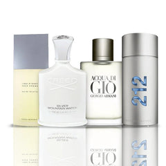 Combo 4 Perfumes - Issie Miyake + Acqua di Gio + Creed silver + 212 NYC Men 100 ML