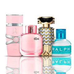 Combi 4 Perfumes - Fame + Yara + Lacoste Sparkling + Ralph Lauren 100ML