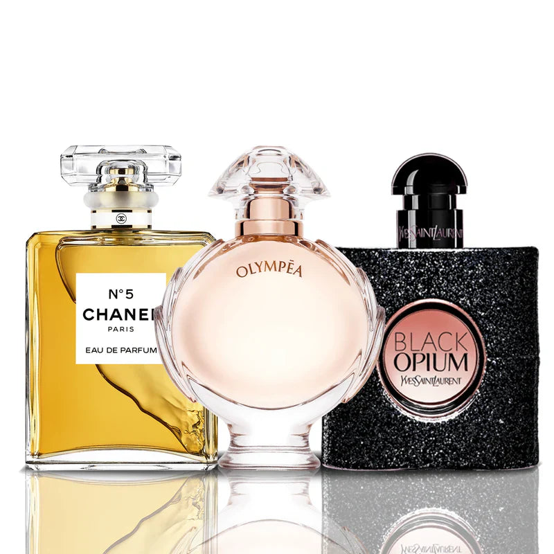 Combo 3 Perfumes - Black Opium + Chanel N°5 + Olympea 100ML