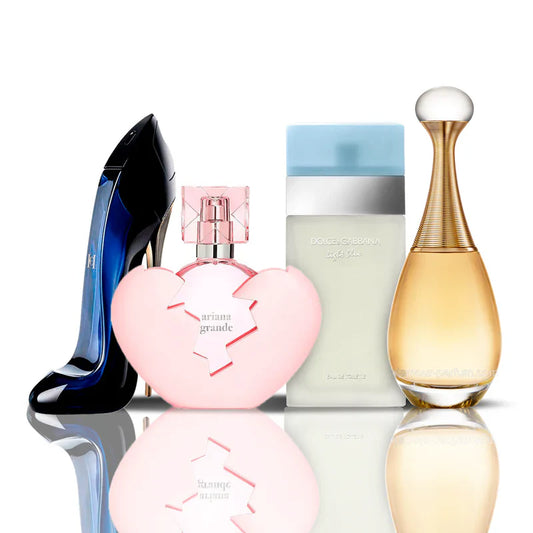 Combo 4 Perfumes - Thank U Next + Light Blue + Good Girl + J'adore 100ML