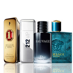 Combo 4 Perfumes - One Million Royal + 212 VIP Men + Sauvage Dior + Versace Eros 100ML