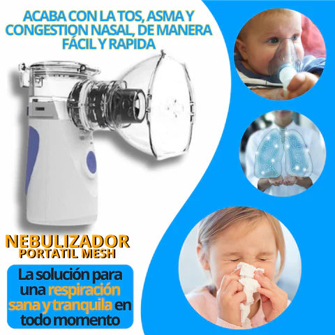 Inhalador Nebulizador AEROCLEAN® - Portátil y Ultrasilencioso (Promoción Compra 2 y Ahorra)